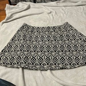 Black and white skirt